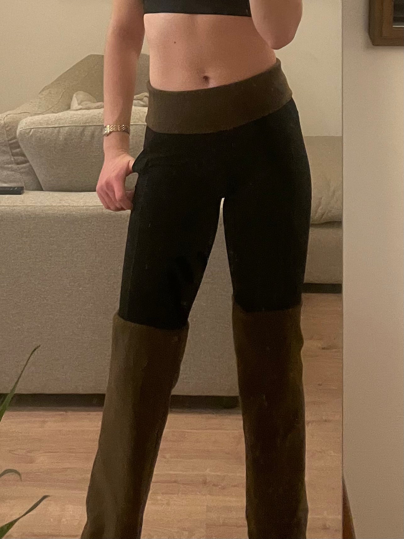 tights with fleece design